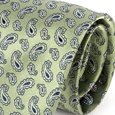 Green Paisley Silk Tie 8.5cm